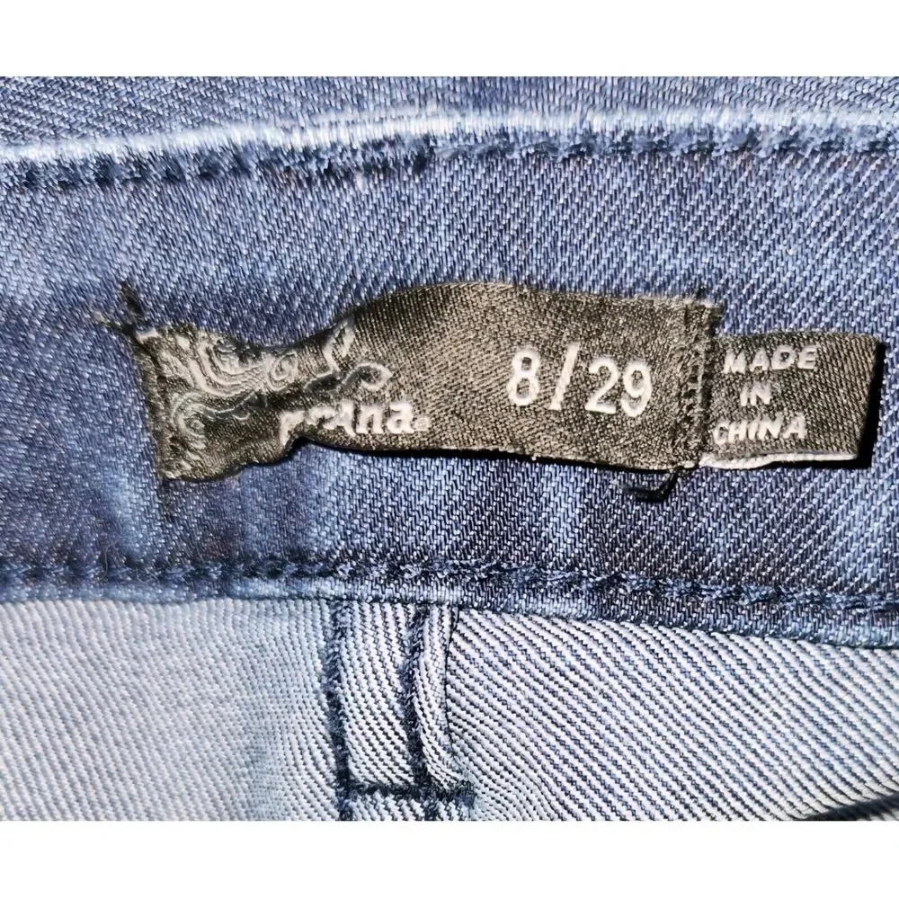 Prana Women 8/29 Skinny Jeans Denim Pants Indigo EUC